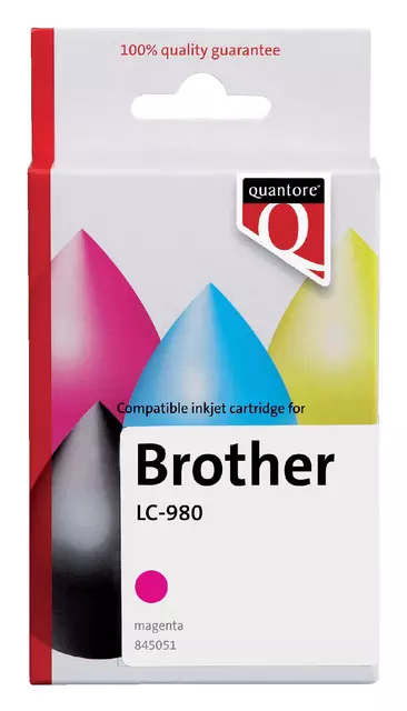 Een Inktcartridge Quantore alternatief tbv Brother LC-980 rood koop je bij Klik Office BV