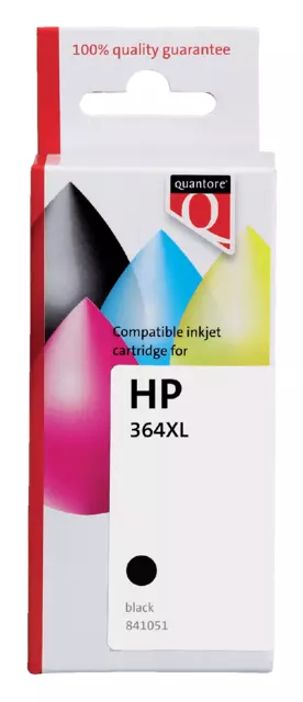 Een Inktcartridge Quantore alternatief tbv HP CB684EE 364XL zwart koop je bij Van Hoye Kantoor BV