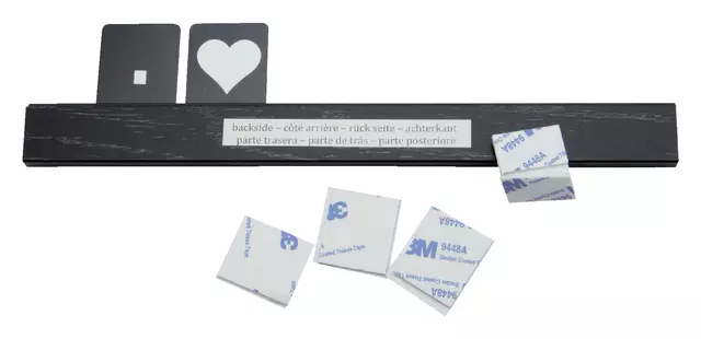 Een Letterplank Securit zwart 1 meter inclsusief set letters,cijfers en symbolen koop je bij Totaal Kantoor Goeree