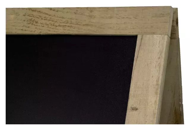 Een Stoepbord Securit 72x131x4cm steigerhout koop je bij KantoorProfi België BV