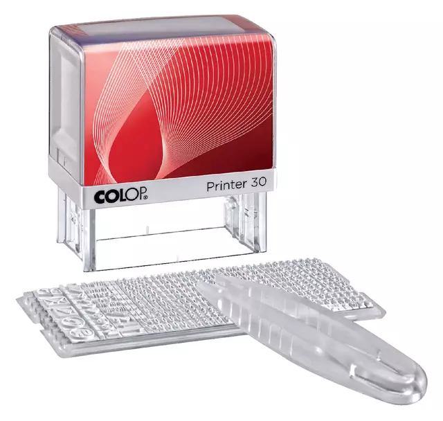 Een Tekststempel Colop Printer 30/1 personaliseerbaar 5regels 47x18mm koop je bij Totaal Kantoor Goeree