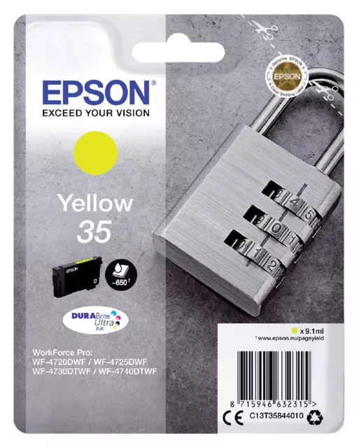 Een Cartouche d'encre Epson 35 T3584 jaune koop je bij QuickOffice BV