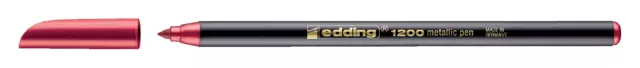 Fineliner edding 1200 072 fijn metallic rood