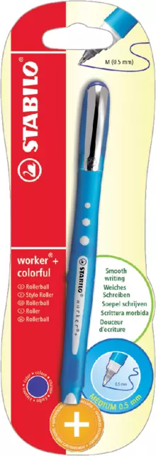 Een ROLLERPEN STABILO WORKER COLOR 2019/41 M BLIST BL koop je bij Kantoorvakhandel van der Heijde