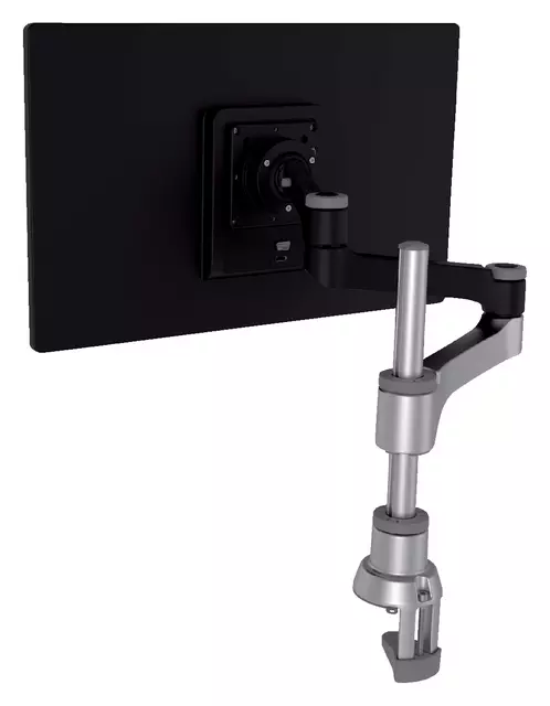 Een Monitorarm R-Go-Tools Zepher 4 voor 1 scherm zwart- zilver koop je bij EconOffice