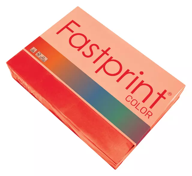 Een Kopieerpapier Fastprint A4 80gr felrood 500vel koop je bij Totaal Kantoor Goeree