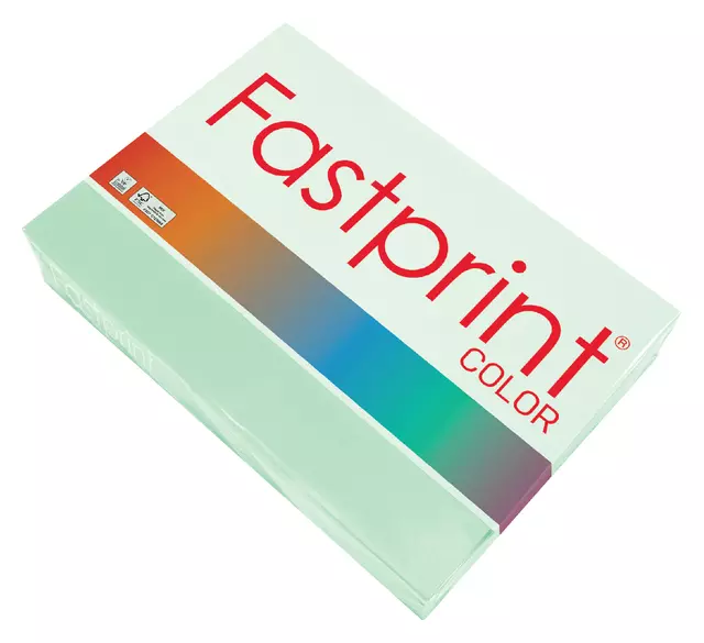Een Kopieerpapier Fastprint A4 80gr appelgroen 500vel koop je bij Totaal Kantoor Goeree
