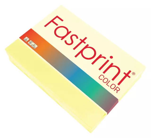 Een Kopieerpapier Fastprint A4 120gr kanariegeel 250vel koop je bij EconOffice