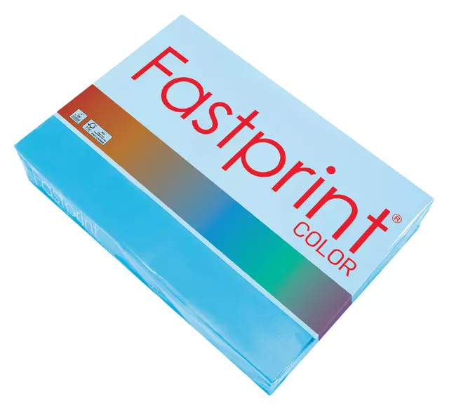 Een Kopieerpapier Fastprint A4 160gr azuurblauw 250vel koop je bij Totaal Kantoor Goeree