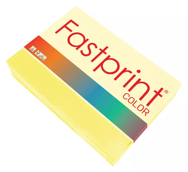 Een Kopieerpapier Fastprint A4 80gr zwavelgeel 500vel koop je bij Van Leeuwen Boeken- en kantoorartikelen