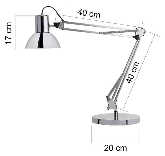 Een Bureaulamp Unilux Success led chroom koop je bij MV Kantoortechniek B.V.