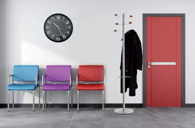 Een Wandklok Unilux Mega Ø 57.5cm zwart koop je bij EconOffice