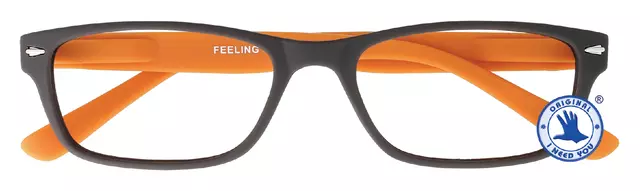 Leesbril I Need You +2.50 dpt Feeling bruin-oranje