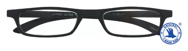 Leesbril I Need You +2.00 dpt Zipper zwart
