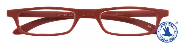 Een Leesbril I Need You +1.00 dpt Zipper rood koop je bij L&N Partners voor Partners B.V.