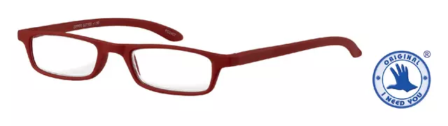 Leesbril I Need You +1.50 dpt Zipper rood