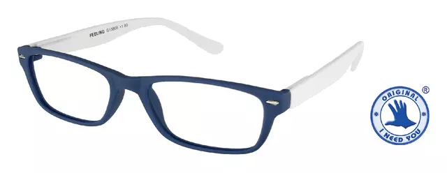Een Leesbril I Need You +3.00 dpt Feeling blauw-wit koop je bij Van Hoye Kantoor BV