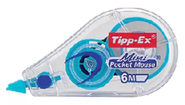 Een Correctieroller Tipp-ex mini pocket mouse 5mmx5m display à 30 +10 stuks gratis koop je bij Totaal Kantoor Goeree