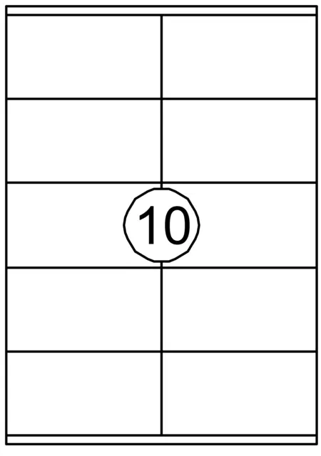 Een Etiket Avery DP010-100 105x58mm wit 1000Stuks koop je bij The Cartridge Company