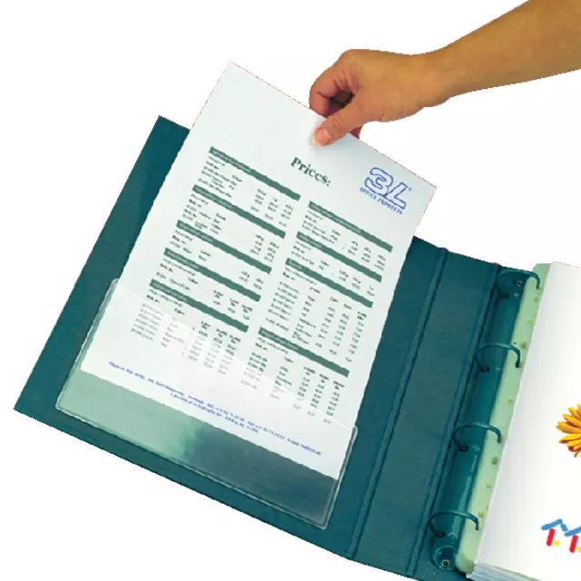 Een Insteektas Tarifold U-map 155x90mm zelfklevend PP transparant koop je bij EconOffice