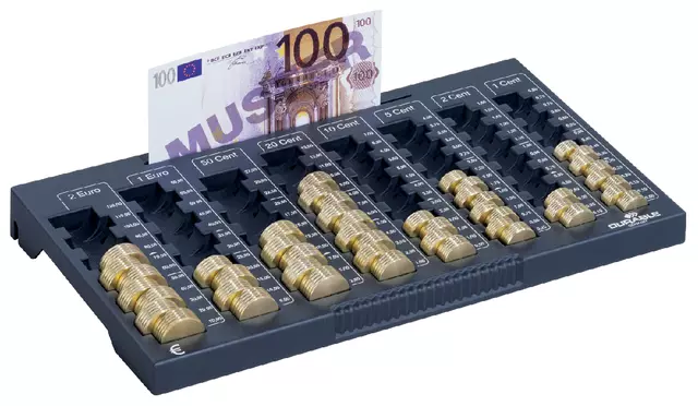 Een Geldsorteerbak Durable euroboard L 33.5x324x190 koop je bij Van Leeuwen Boeken- en kantoorartikelen
