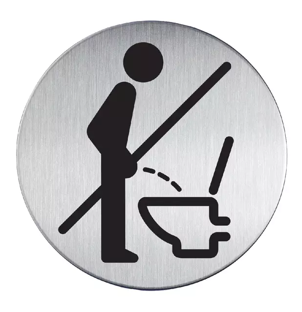 Een Infobord pictogram Durable 4921 verboden Staand urineren koop je bij KantoorProfi België BV