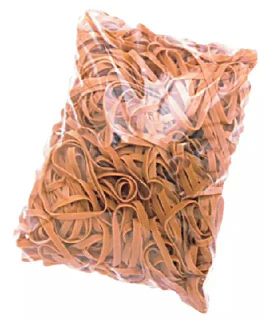 Een Elastiek Standard Rubber Bands 18 80x1.5mm 10kg 33300 stuks bruin koop je bij EconOffice