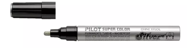 Een Viltstift PILOT Super Color lakmarker medium zilver koop je bij KantoorProfi België BV