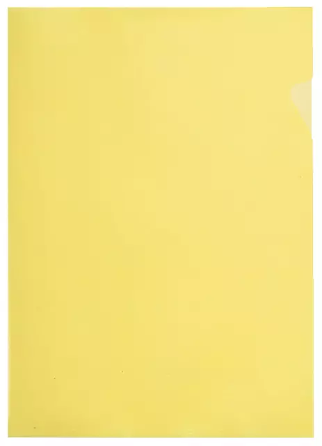 Een Insteekmap L-model Quantore A4 PP 0.12mm geel 25 stuks koop je bij Van Leeuwen Boeken- en kantoorartikelen