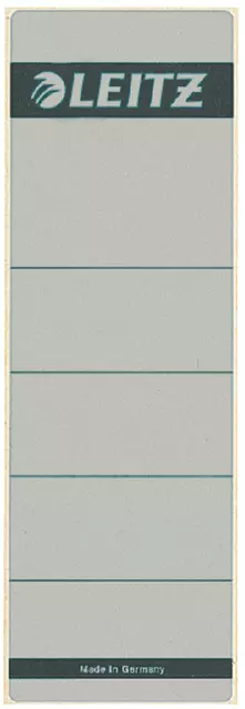 Een Rugetiket Leitz breed/kort 62x192mm zelfklevend grijs koop je bij Van Leeuwen Boeken- en kantoorartikelen