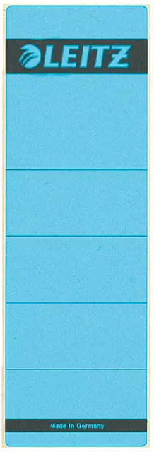 Een Rugetiket Leitz breed/kort 62x192mm zelfklevend blauw koop je bij Totaal Kantoor Goeree
