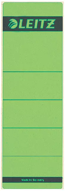 Een Rugetiket Leitz breed/kort 62x192mm zelfklevend groen koop je bij Van Leeuwen Boeken- en kantoorartikelen