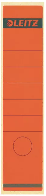 Een Rugetiket Leitz breed/lang 62x285mm zelfklevend rood koop je bij Van Leeuwen Boeken- en kantoorartikelen