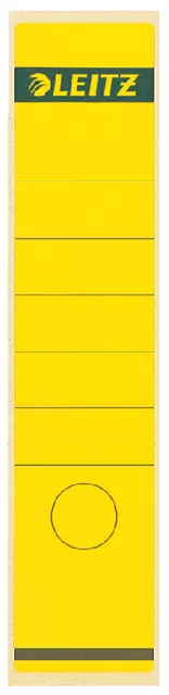 Een Rugetiket Leitz breed/lang 62x285mm zelfklevend geel koop je bij Van Leeuwen Boeken- en kantoorartikelen