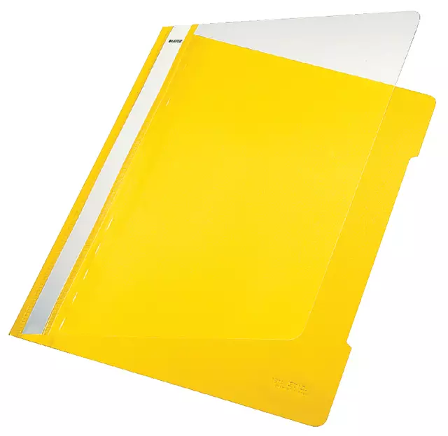Snelhechter Leitz Standaard A4 gerecycled PP geel