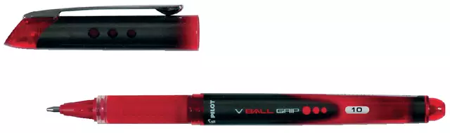 Een Rollerpen PILOT V-Ball grip breed rood koop je bij EconOffice