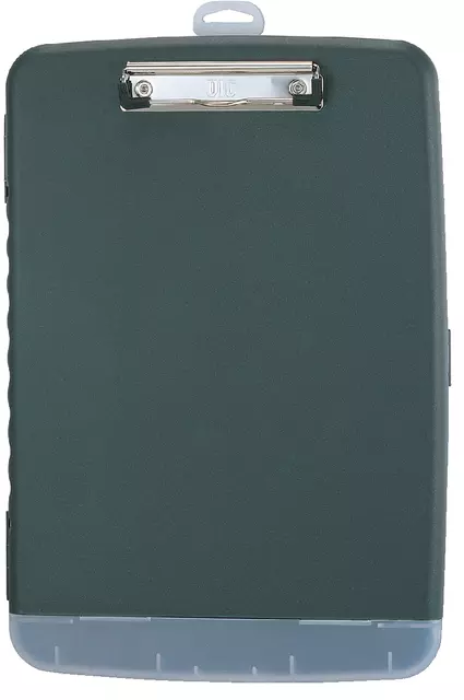 Een Klembordkoffer Oic 83321 kunststof kopklem donkergrijs koop je bij Goedkope Kantoorbenodigdheden