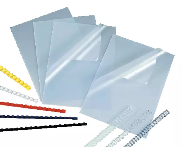 Een Voorblad Quantore A4 PVC 300 micron transparant 100stuks koop je bij KantoorProfi België BV