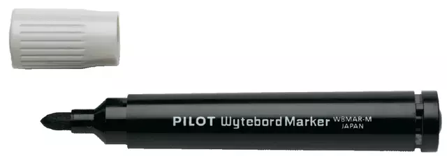 Een Viltstift PILOT 5071 whiteboard WBMAR rond medium zwart koop je bij Van Leeuwen Boeken- en kantoorartikelen