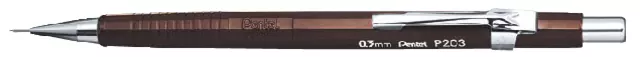 Een Vulpotlood Pentel P203 2B 0.3mm bruin koop je bij Goedkope Kantoorbenodigdheden