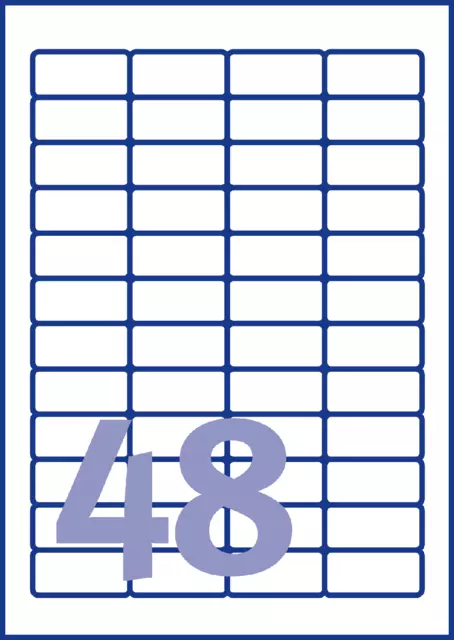 Een Etiket Avery L4736REV-25 45.7x21.2mm afneembaar wit 1200stuk koop je bij KantoorProfi België BV