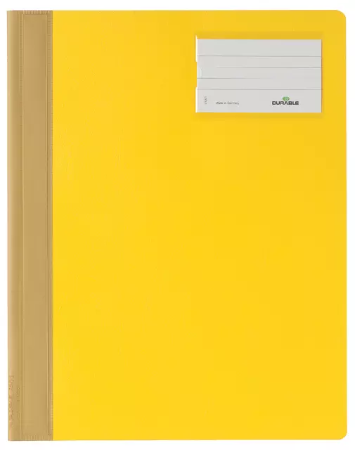 Een Snelhechter Durable A4 PVC etiketvenster geel koop je bij KantoorProfi België BV