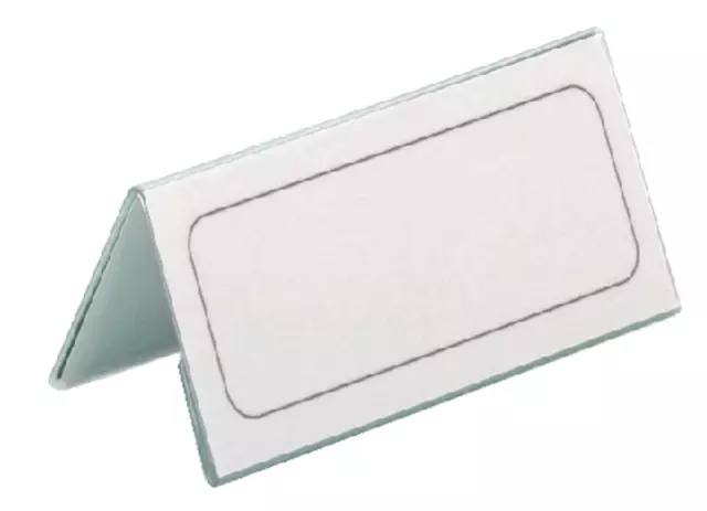 Een Tafelnaambord Durable 8052 61x210mm transparant koop je bij Totaal Kantoor Goeree