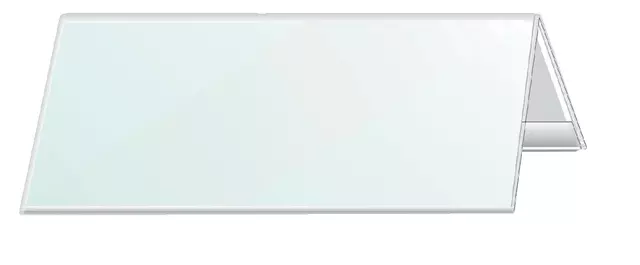 Een Tafelnaambord Durable 8053 105x297mm transparant koop je bij Van Leeuwen Boeken- en kantoorartikelen