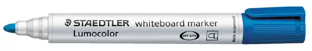Een Viltstift Staedtler Lumocolor 351 whiteboard rond blauw 2mm koop je bij EconOffice