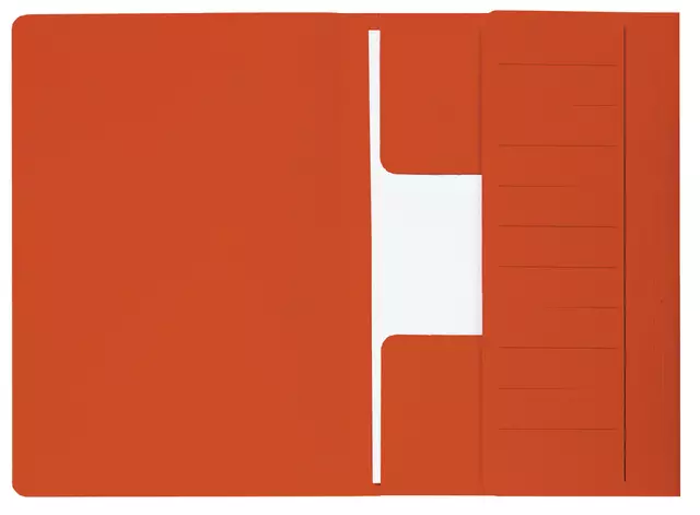 Een Dossiermap Secolor Mammoet folio 3 kleppen 270gr rood koop je bij Van Leeuwen Boeken- en kantoorartikelen