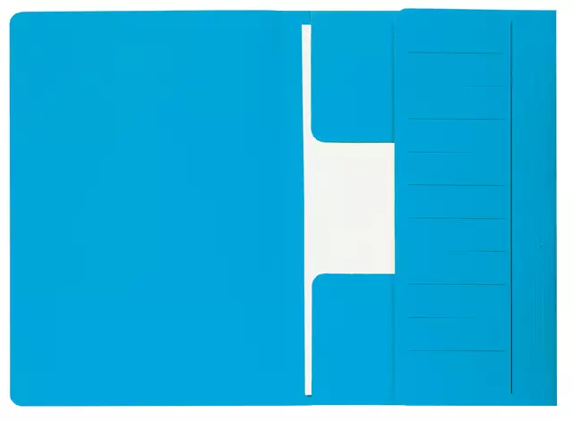 Een Dossiermap Secolor Mammoet folio 3 kleppen 270gr blauw koop je bij Van Leeuwen Boeken- en kantoorartikelen