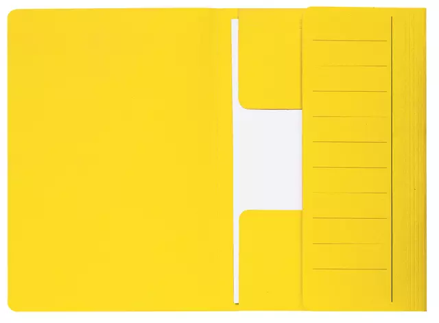 Een Dossiermap Secolor Mammoet folio 3 kleppen 270gr geel koop je bij KantoorProfi België BV