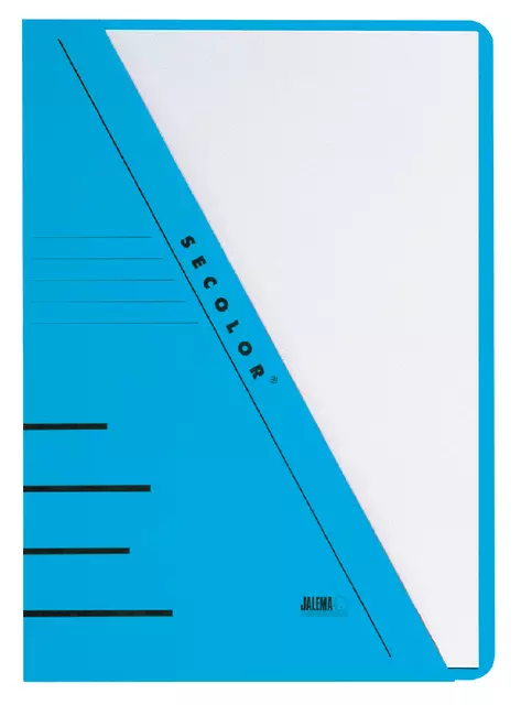 Een Insteekmap Secolor A4 270gr blauw koop je bij Van Leeuwen Boeken- en kantoorartikelen