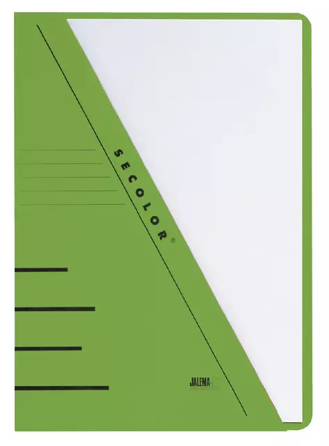 Een Insteekmap Secolor A4 270gr groen koop je bij Van Leeuwen Boeken- en kantoorartikelen